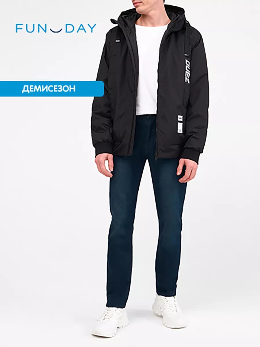 Демисезонная куртка с капюшоном - фото 1