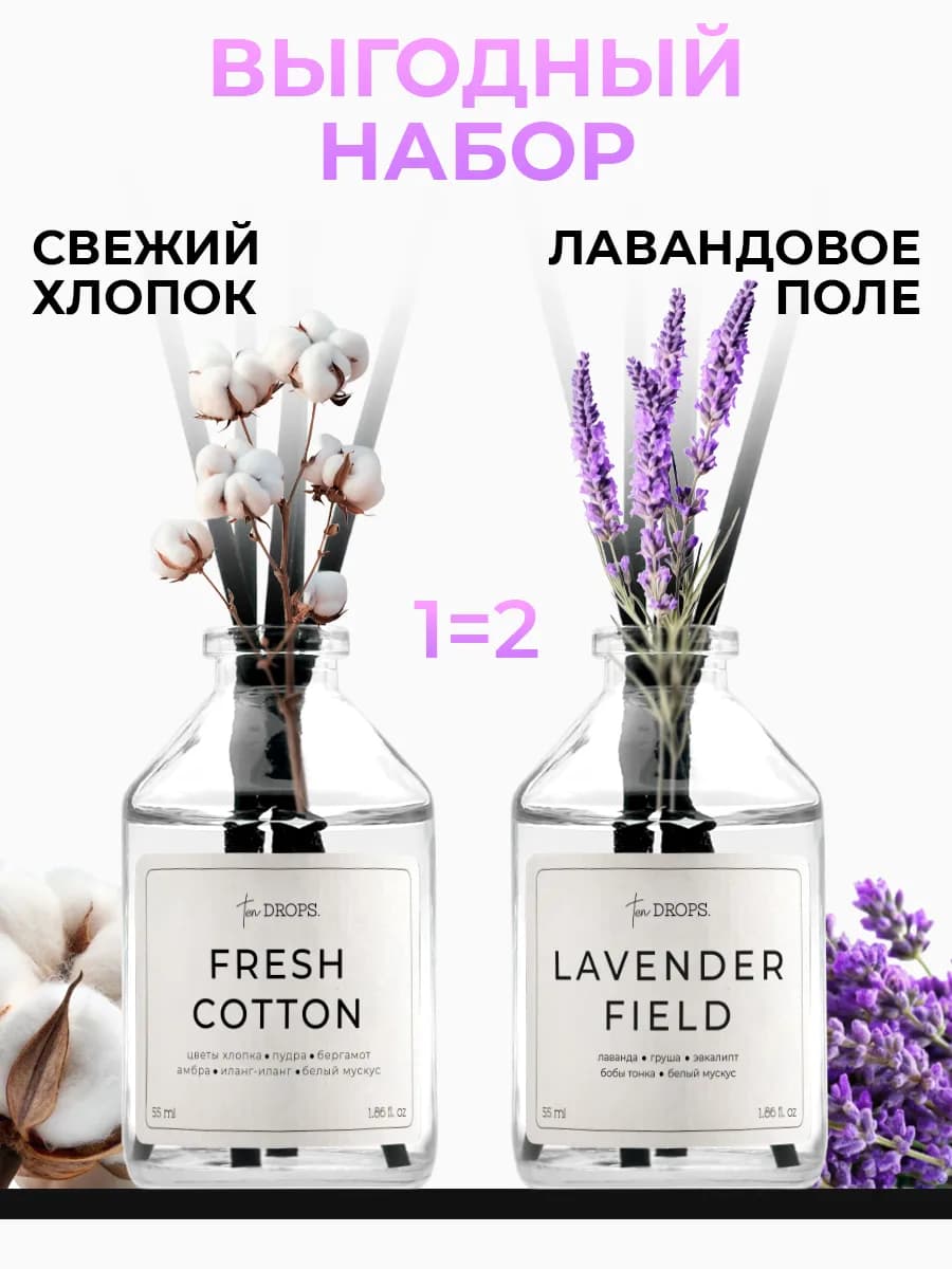 Диффузор для дома с палочками 2 шт