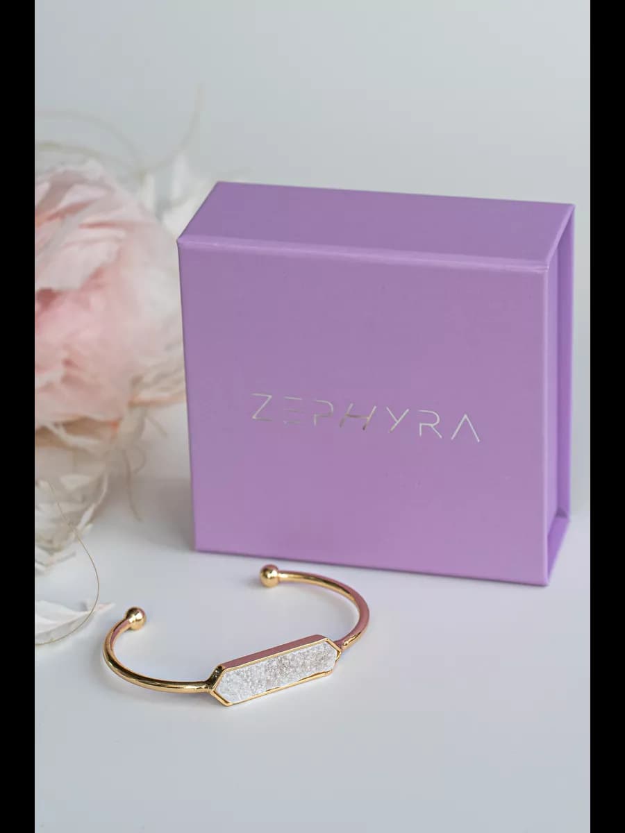 Браслет женский бижутерия натуральный кварц