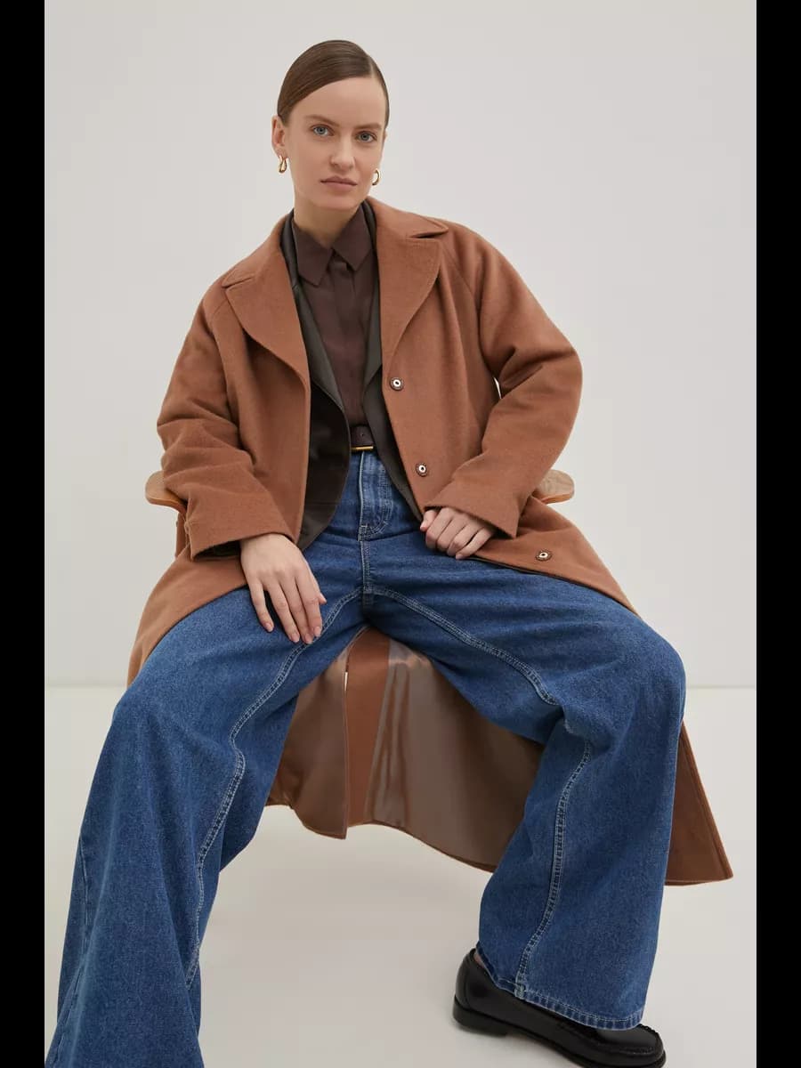 Пальто женское демисезонное удлиненное, пальто драповое