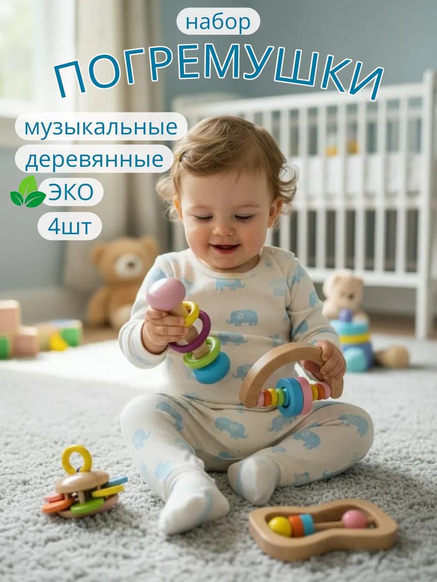 Погремушки для новорожденных - фото 1