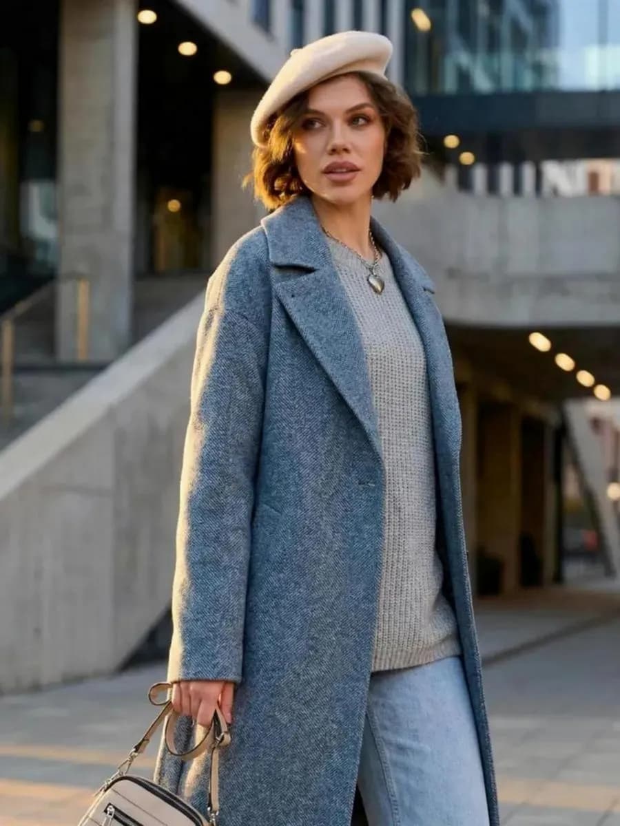 Пальто длинное на весну осень