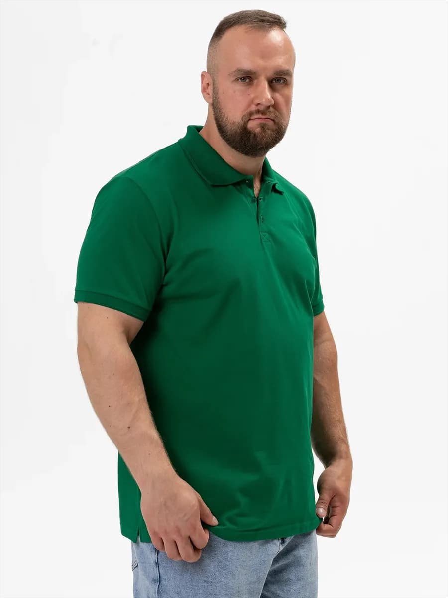 Футболка поло больших размеров с коротким рукавом