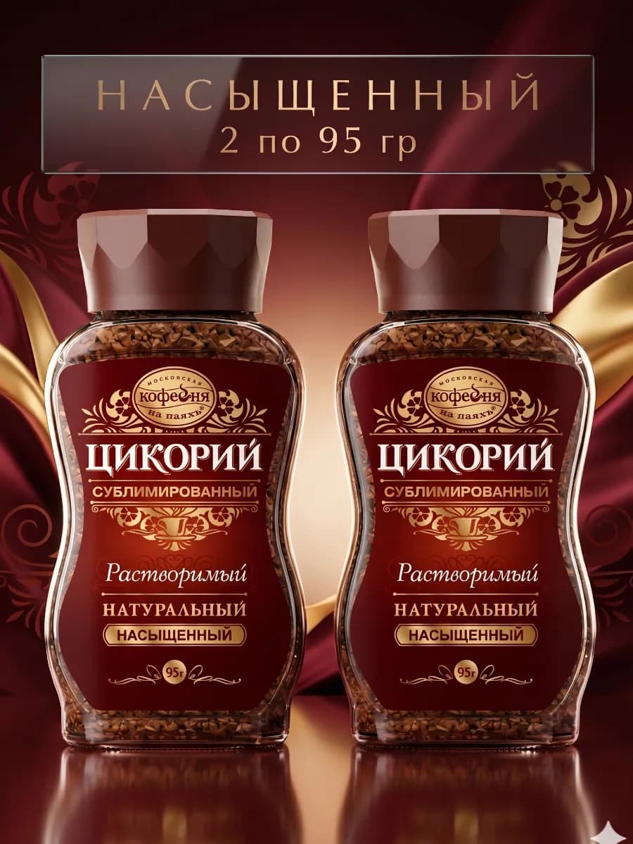 Насыщенный цикорий сублимированный, 2х95гр