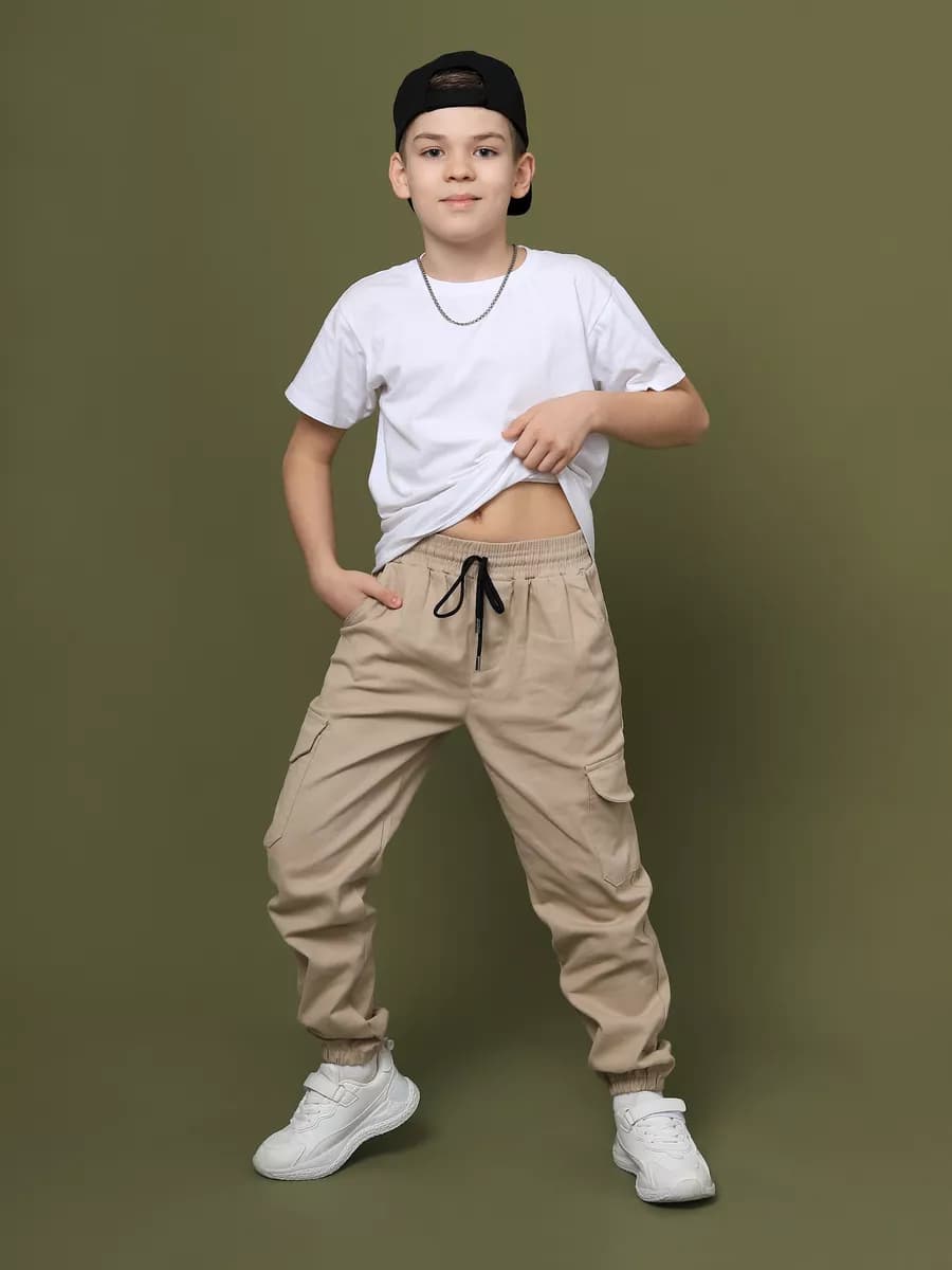 джоггеры джинса светлые хлопок