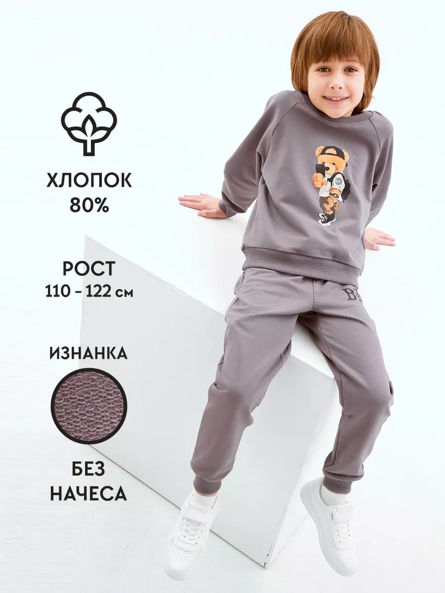 Брюки и толстовка без начеса для детей
