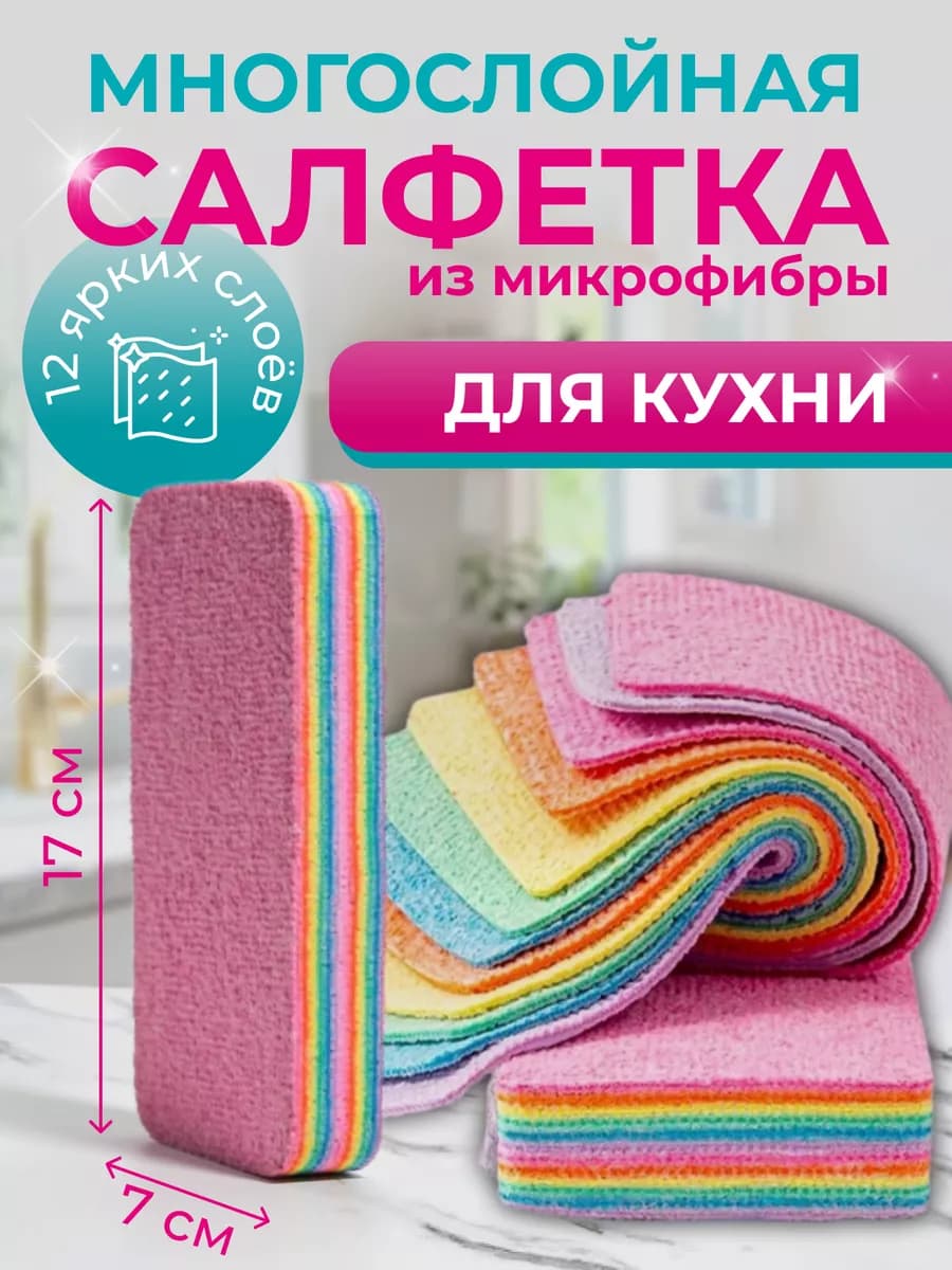 Салфетка для уборки микрофибра