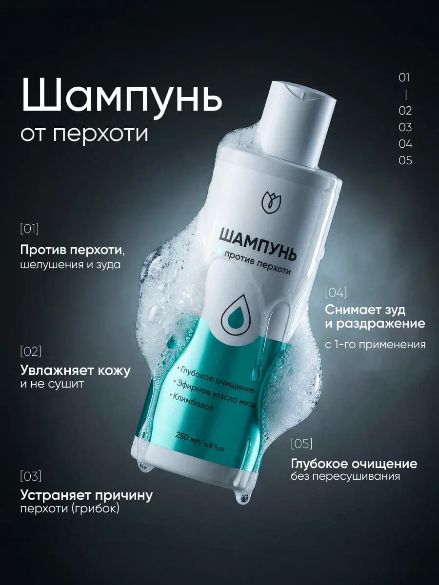 Шампунь для волос от перхоти лечебный
