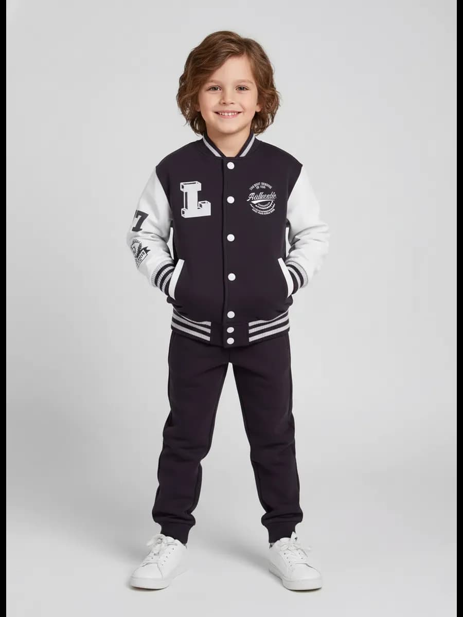 Костюм детский спортивный в школу, бомбер и брюки