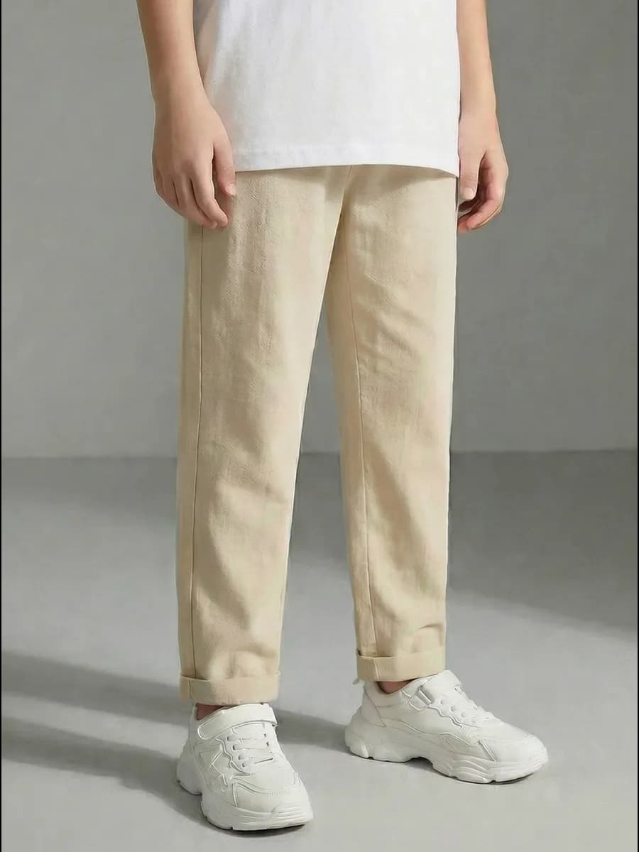 Брюки льняные летние для мальчика и девочки