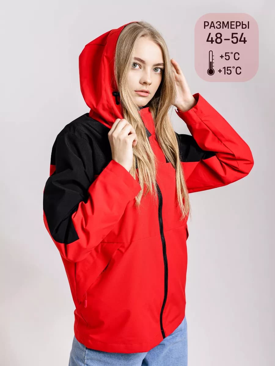 Спортивная ветровка с капюшоном