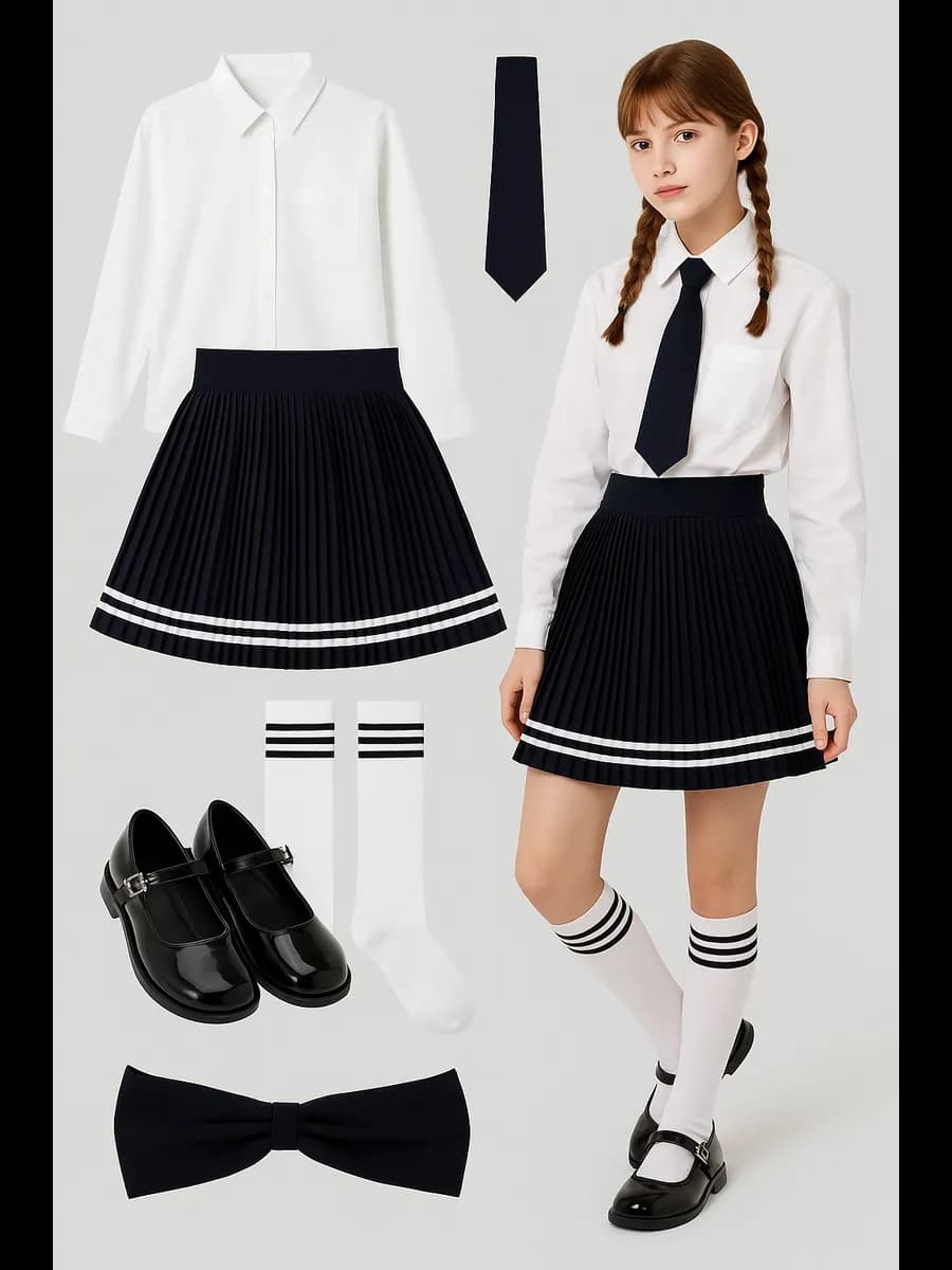 юбка школьная форма плиссе - фото 1