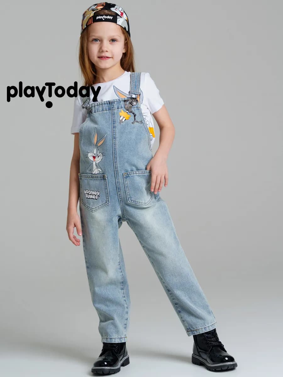 Полукомбинезон джинсовый