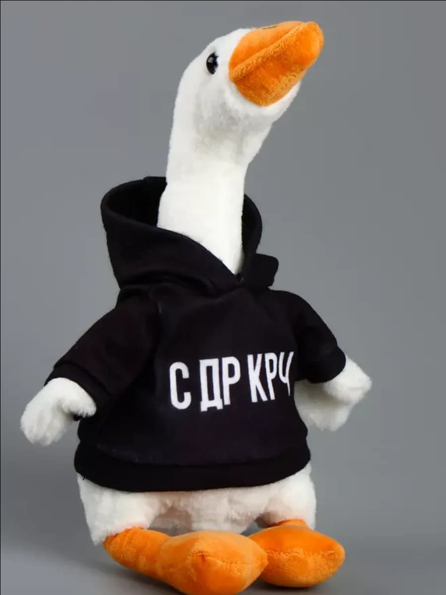 Мягкая игрушка обнимашка Гусь С ДР КРЧ