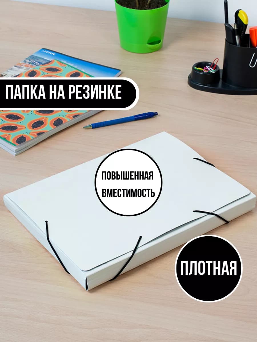 Папка на резинке А4