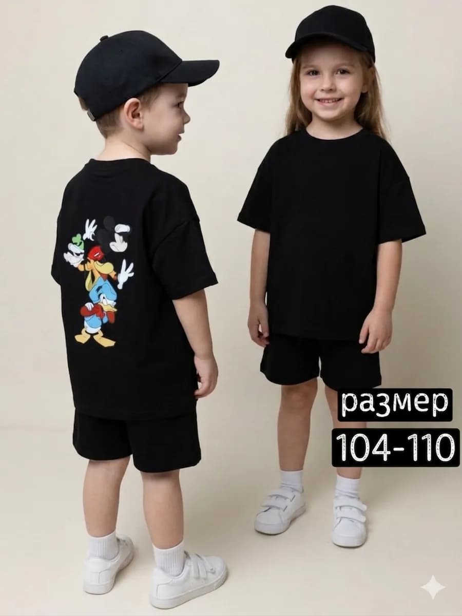 Детский костюм летний с шортами и футболкой
