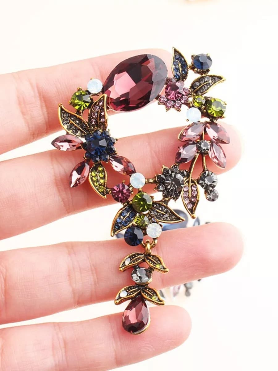 Подарок женщине брошь бижутерия