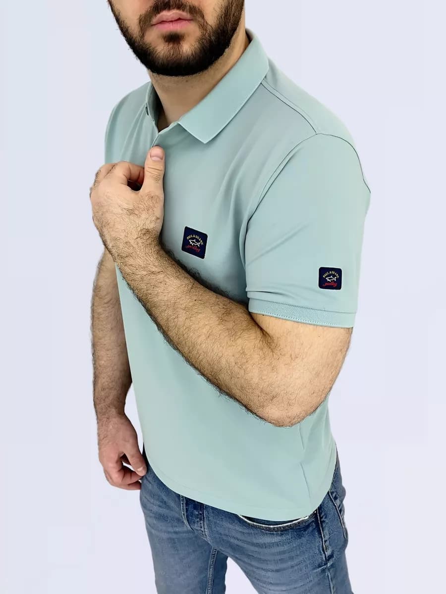 Футболка-поло с коротким рукавом - фото 1