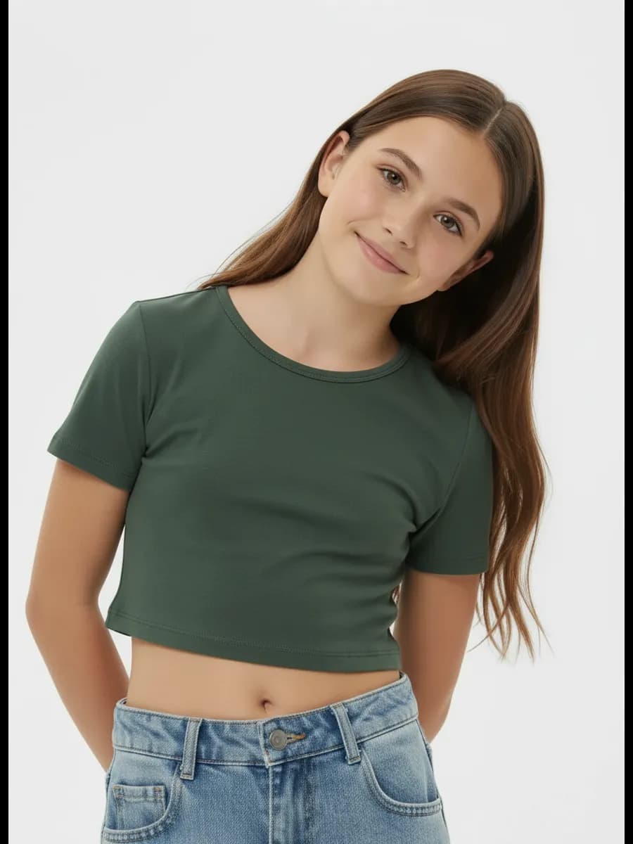 Кроп-топ базовый детский