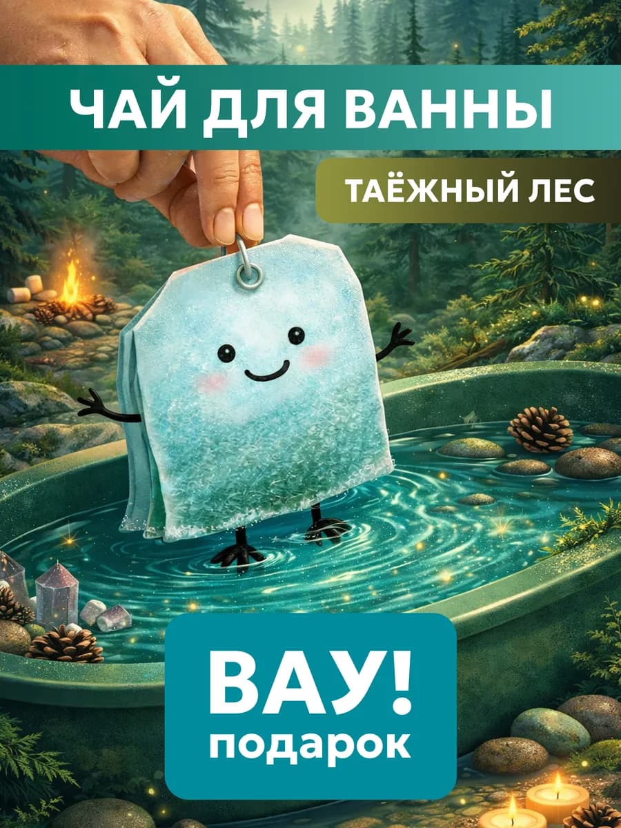 Подарок подруге чайный пакетик для ванны