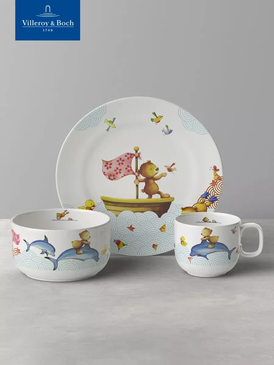 Набор детской посуды на 1 персону, Happy Bear