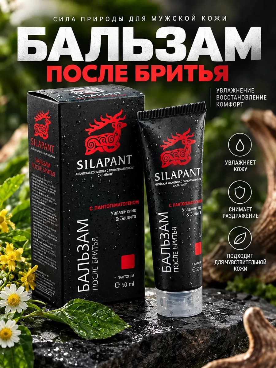 Бальзам после бритья Силапант успокаивающий 50 мл
