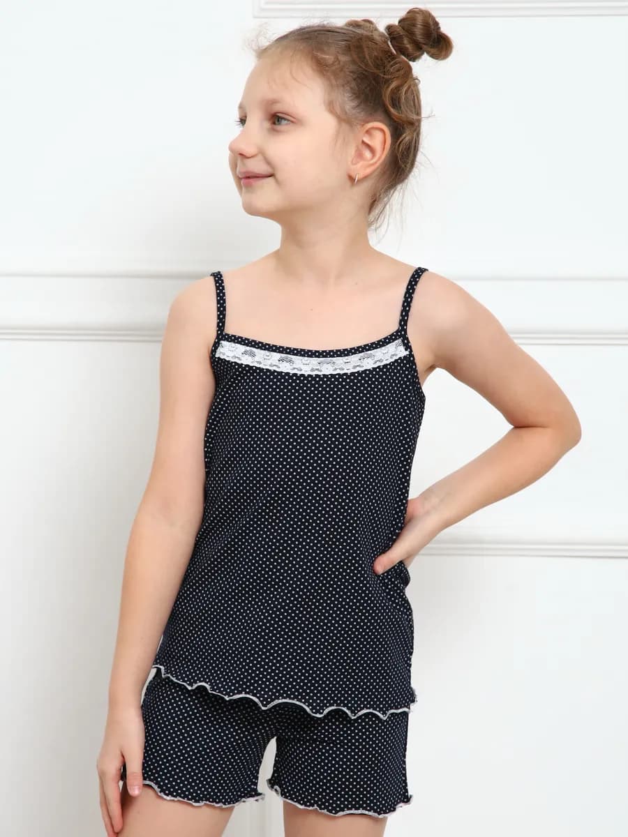 Пижама детская трикотажная с шортами и майкой