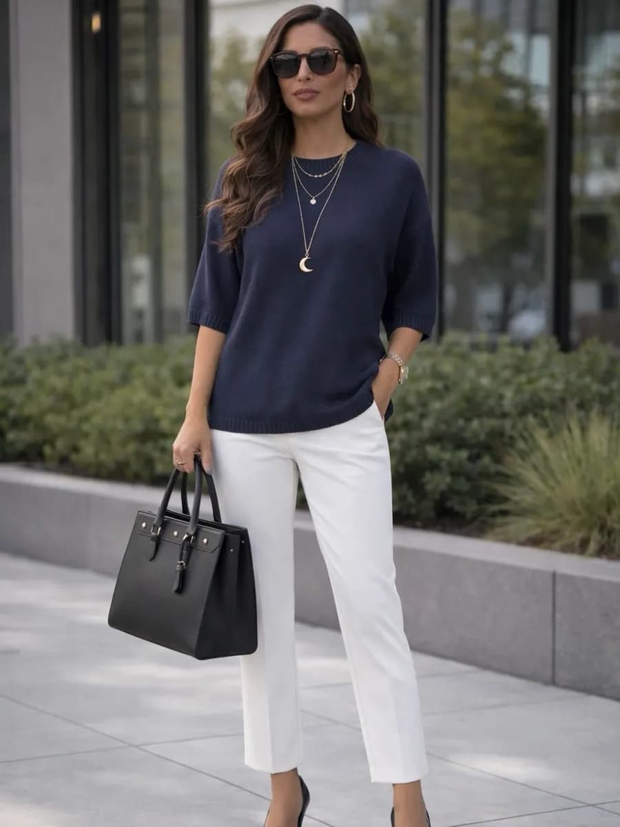 Джемпер тонкий с коротким рукавом весенний