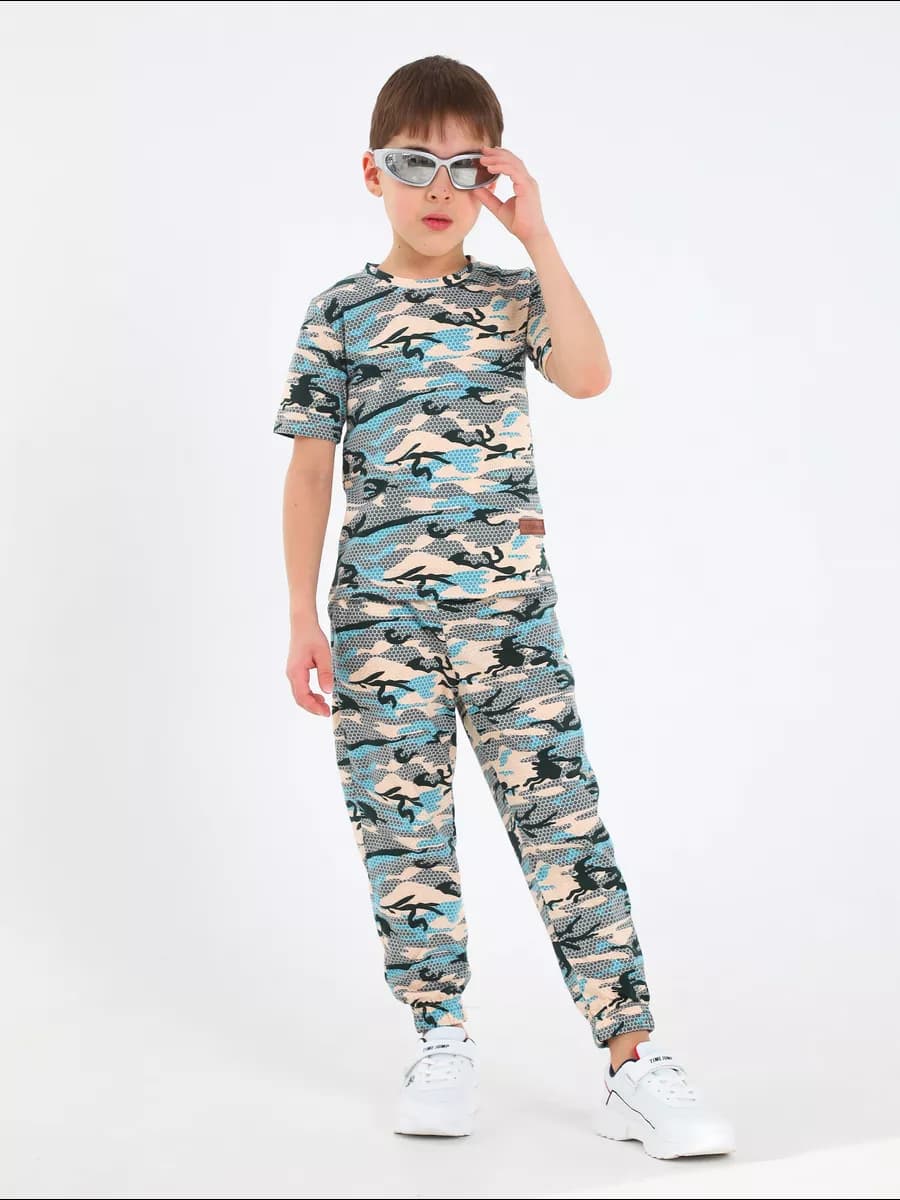 Костюм футболка со штанами летний - фото 1