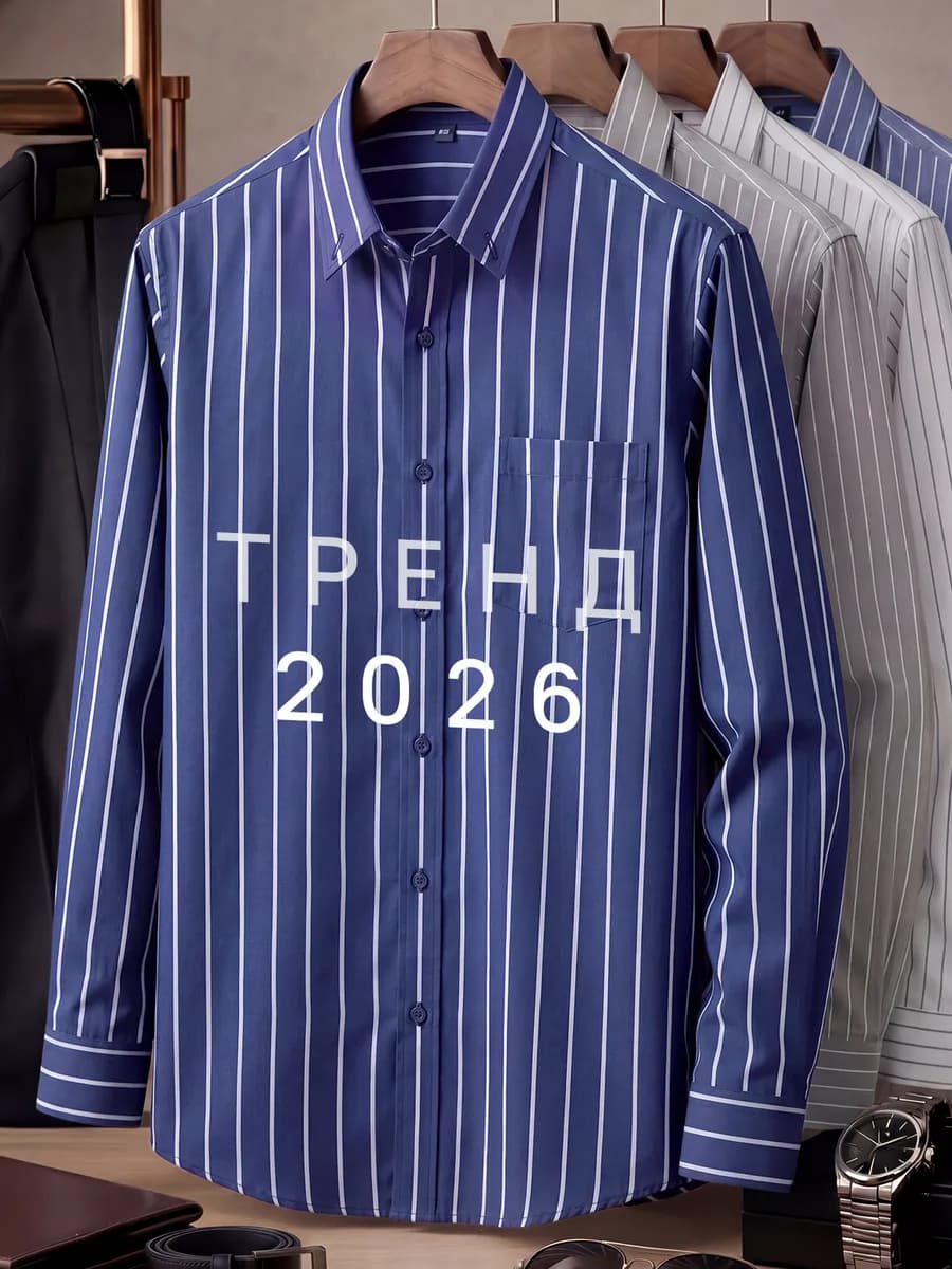 Рубашка с длинным рукавом классическая
