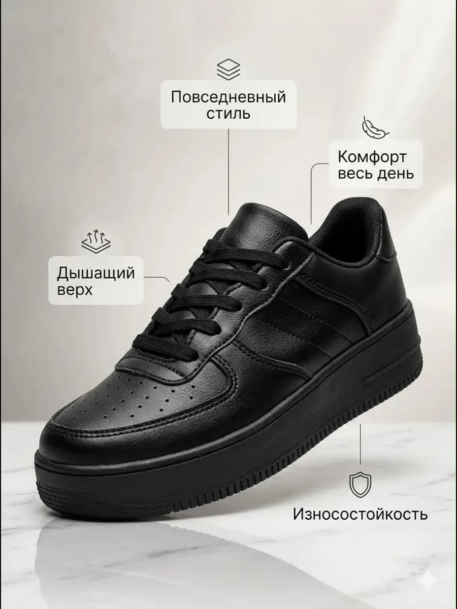 Кроссовки повседневные и удобные