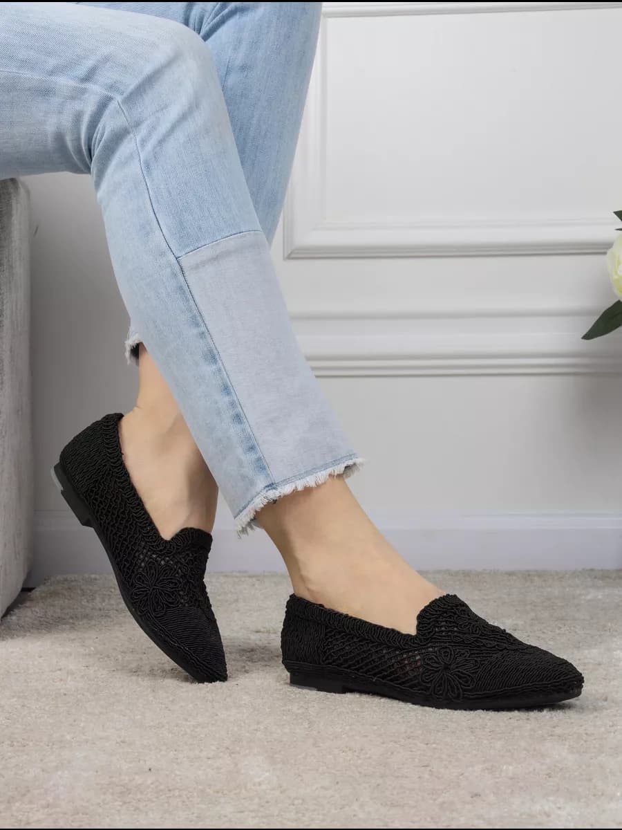 Балетки женские кружевные летние