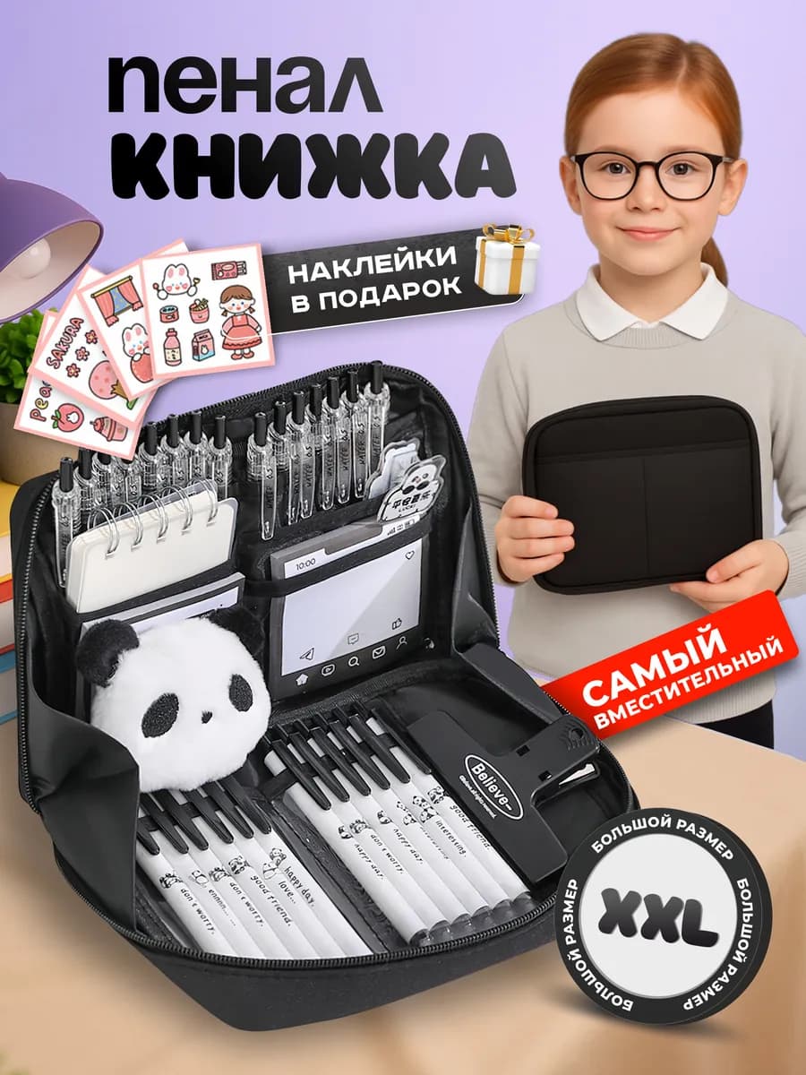 Школьный пенал книжка