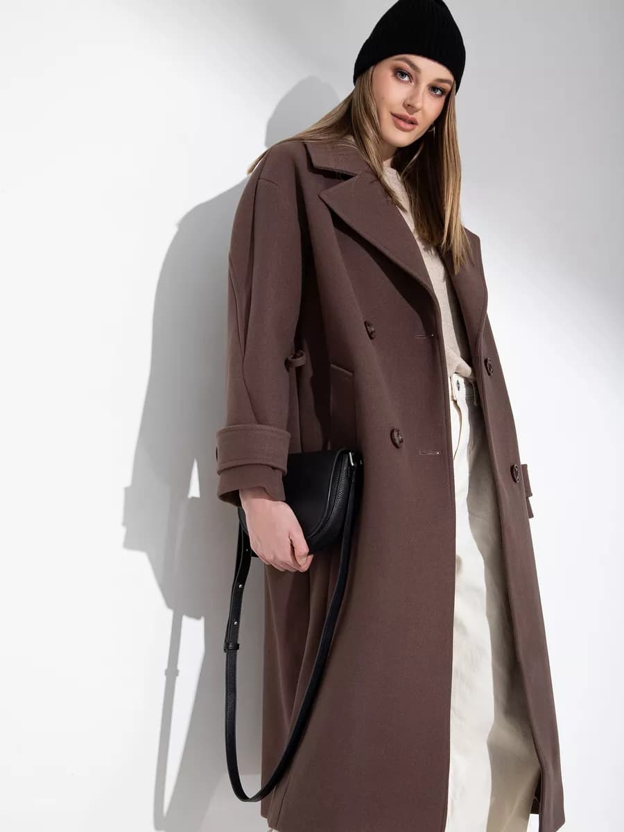 Пальто длинное оверсайз весна осень