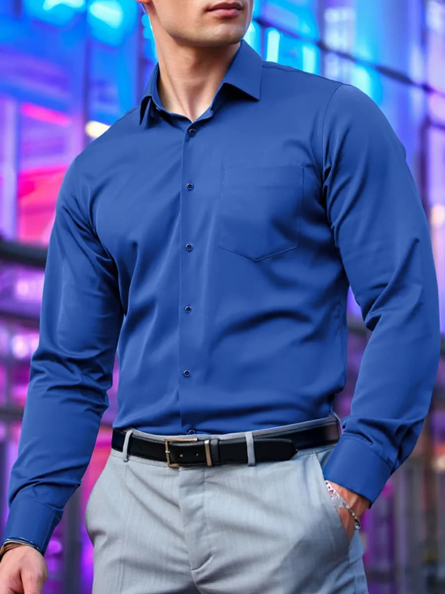 Рубашка с длинным рукавом классическая