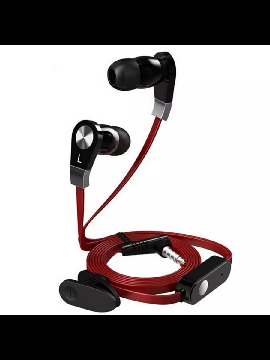 JM02_Red, Проводная гарнитура, красного цвета