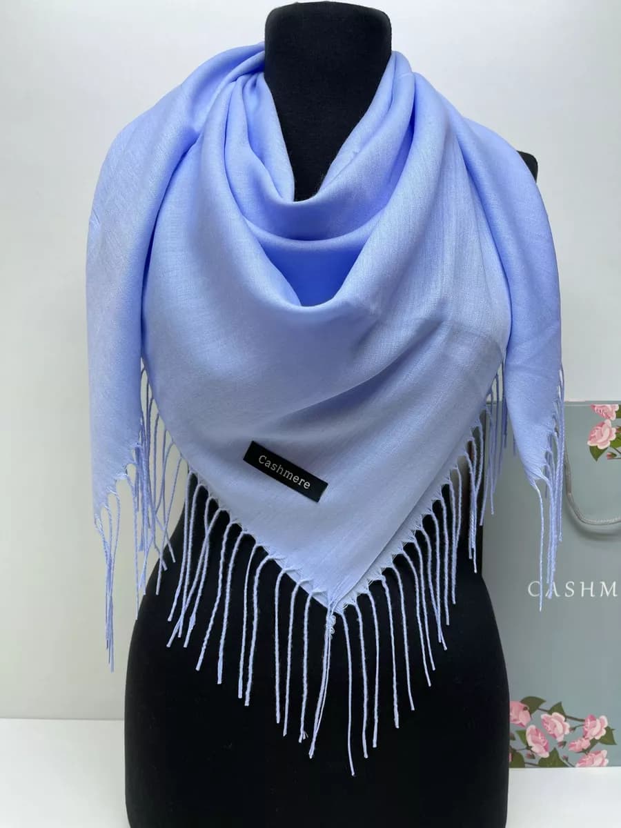 платок однотонные тонкий - фото 1