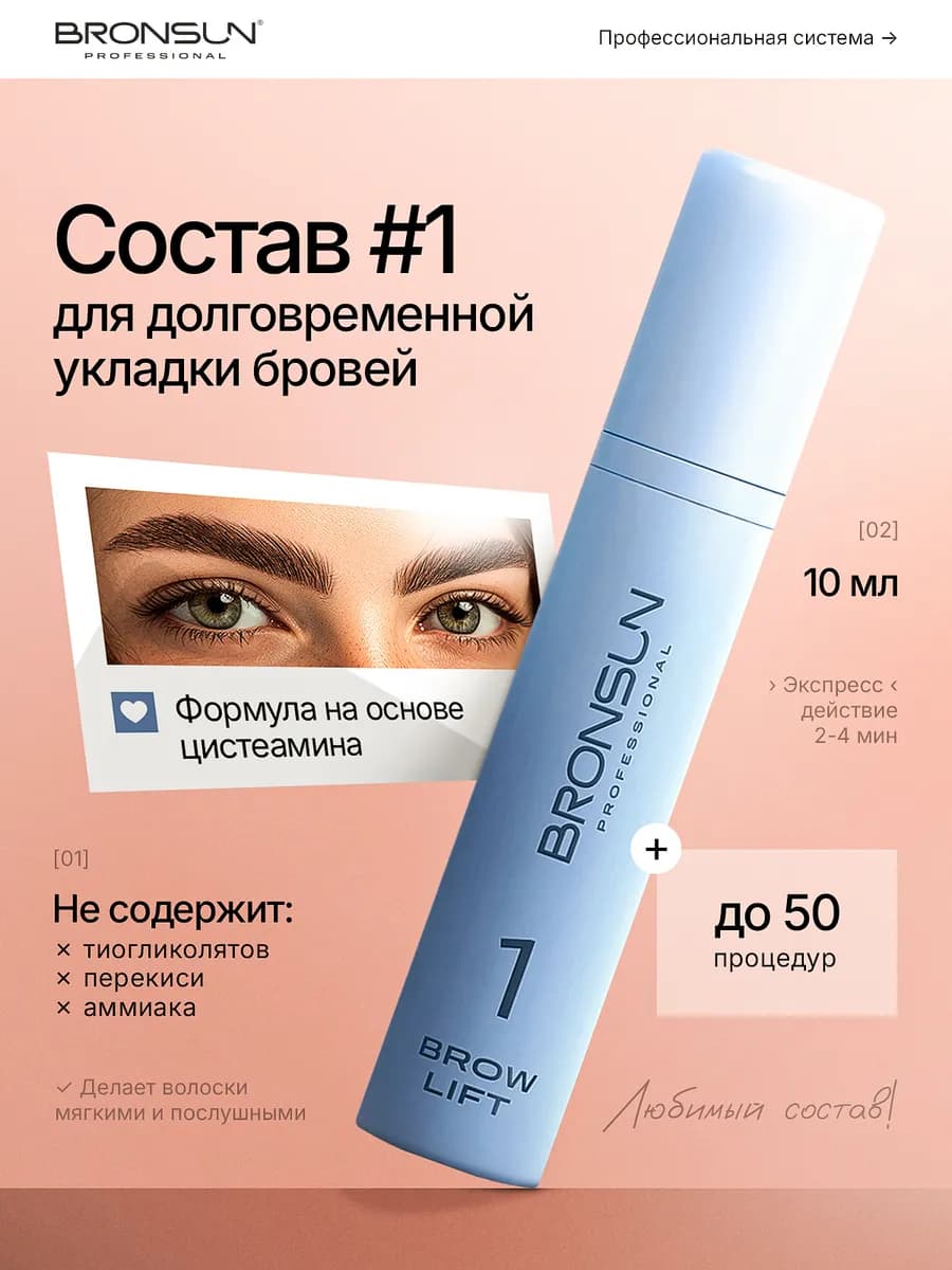 Состав для ламинирования и долговременной укладки бровей 1 B…