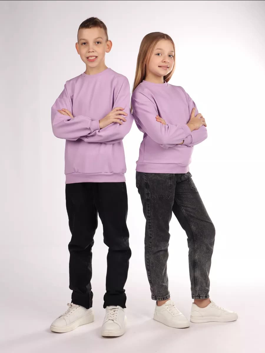Свитшот детский базовый облегченный оверсайз
