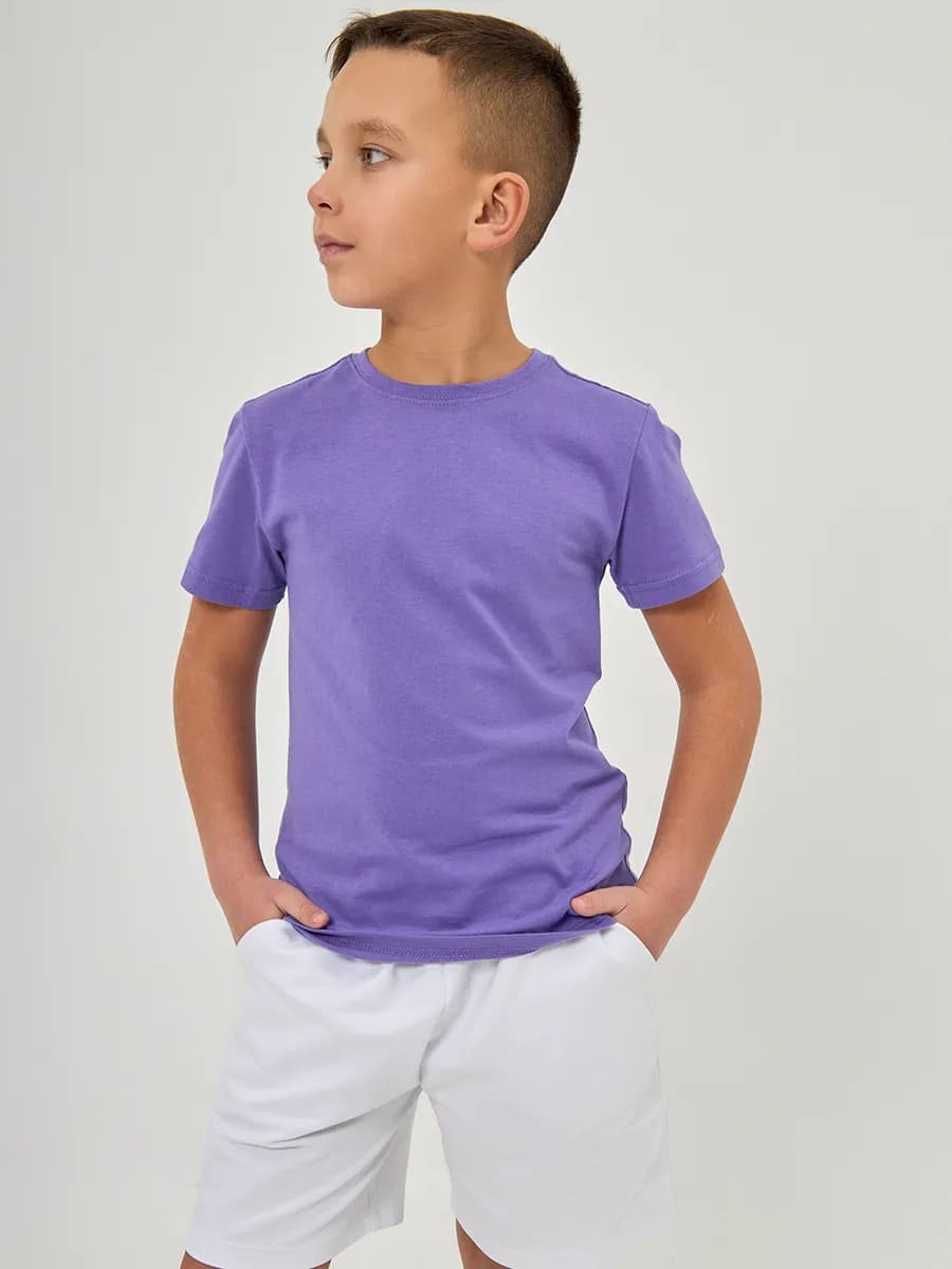 Футболка базовая детская хлопок школьная