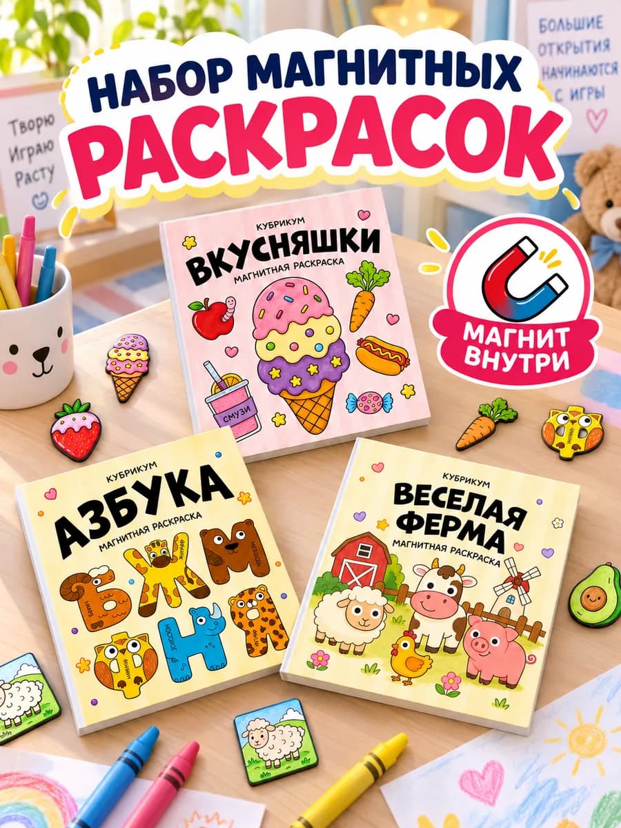 Набор магнитных раскрасок от