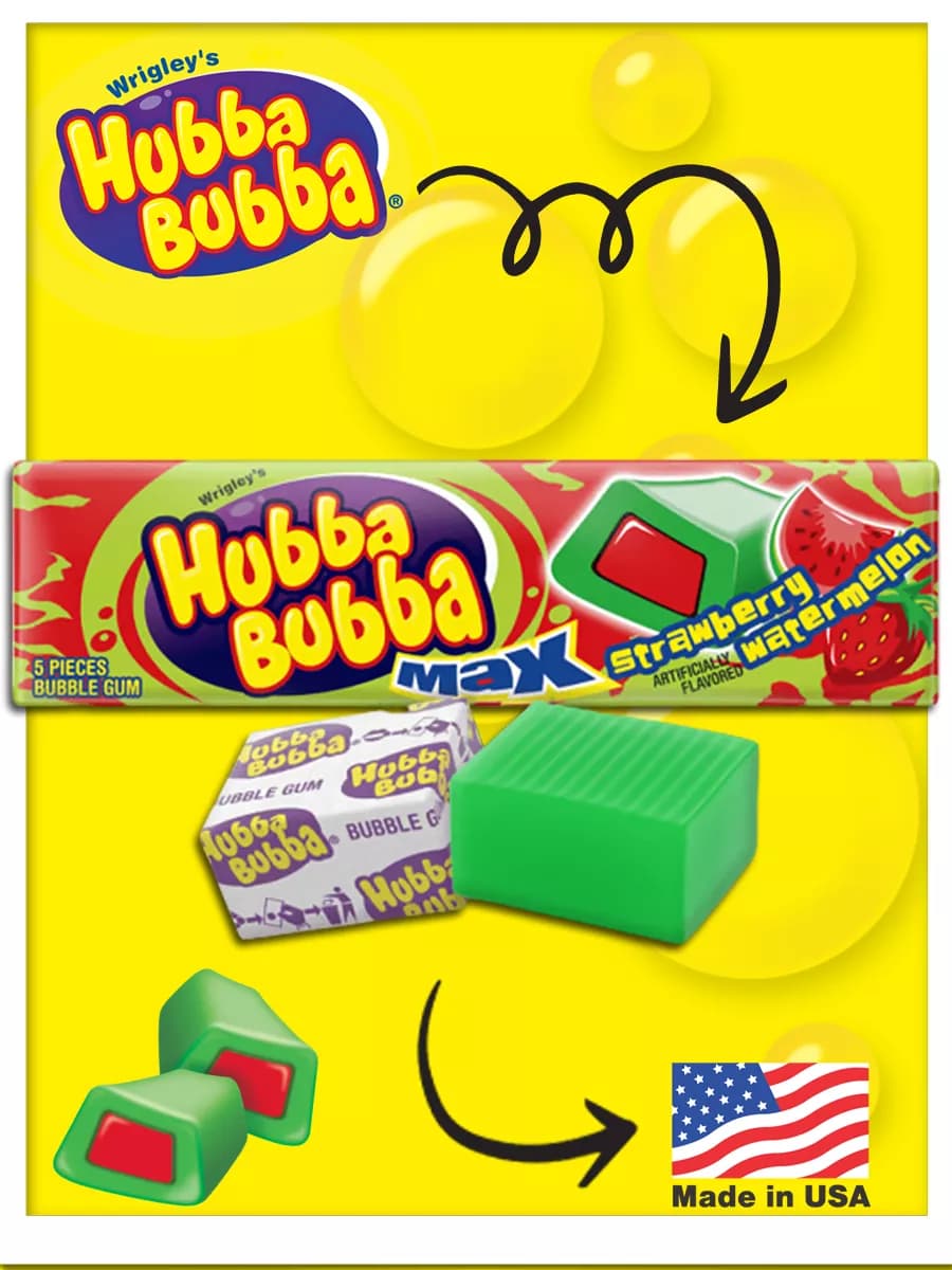 Жевательная резинка Хубба Бубба Макс 1 шт. США