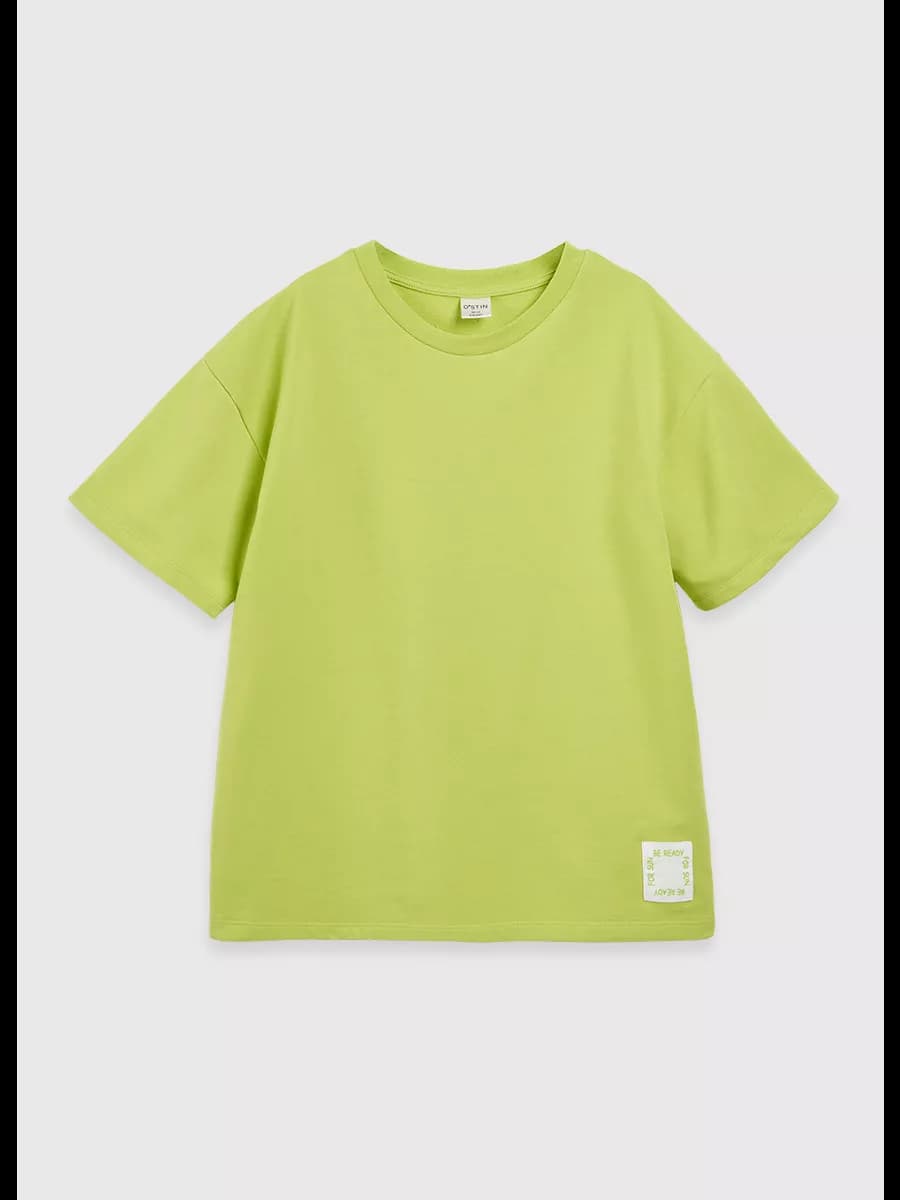 Футболка оверсайз детская однотонная