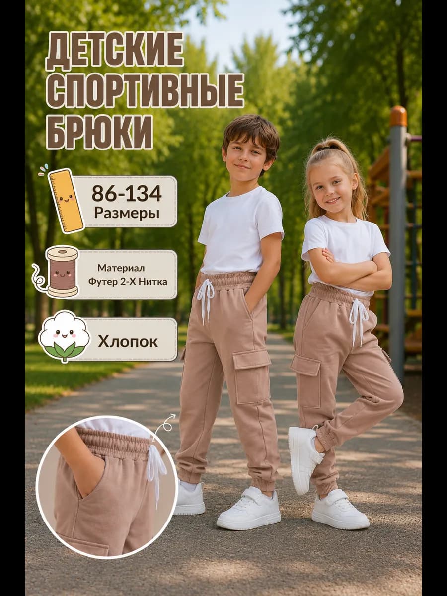 Брюки Детские Спортивные