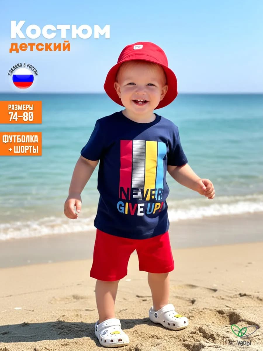 Костюм детский футболка с шортами