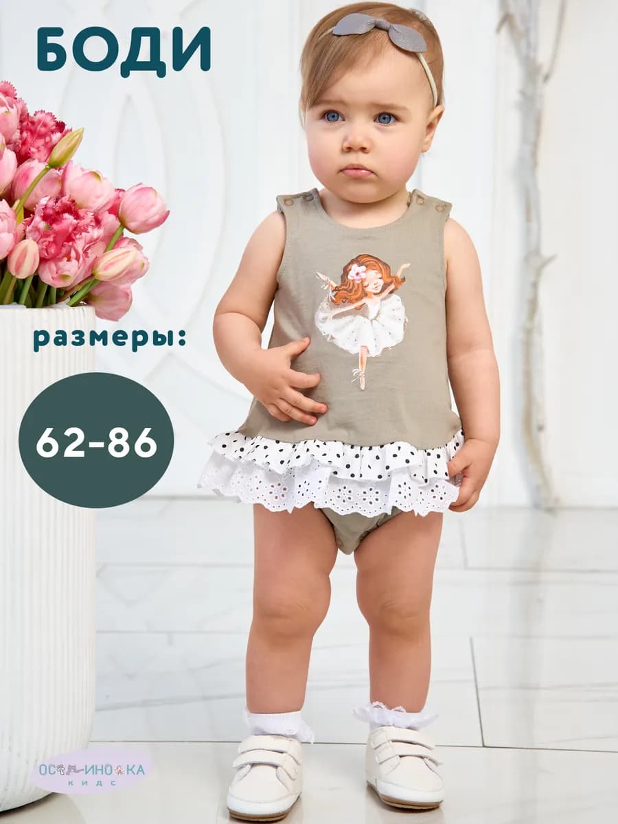 Боди платье для новорожденных