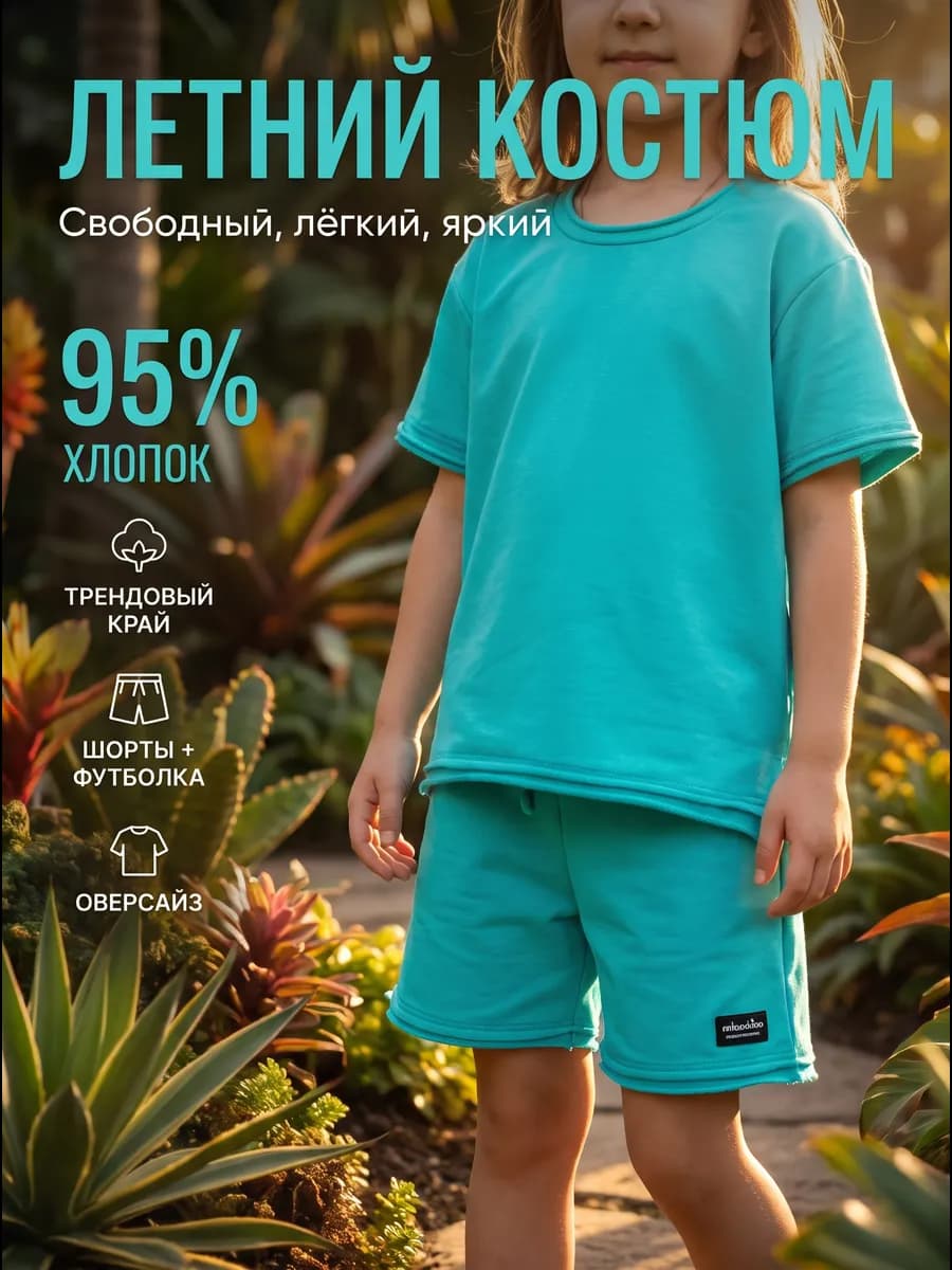 Костюм летний футболка с шортами