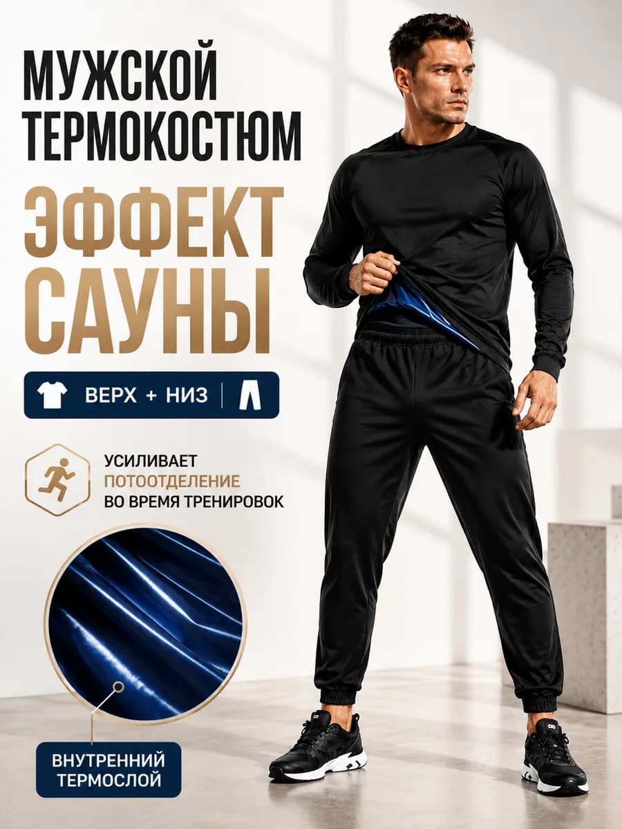 Костюм сауна для похудения мужской