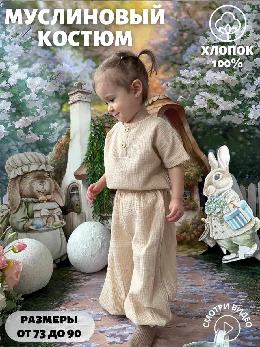 Муслиновый костюм в садик