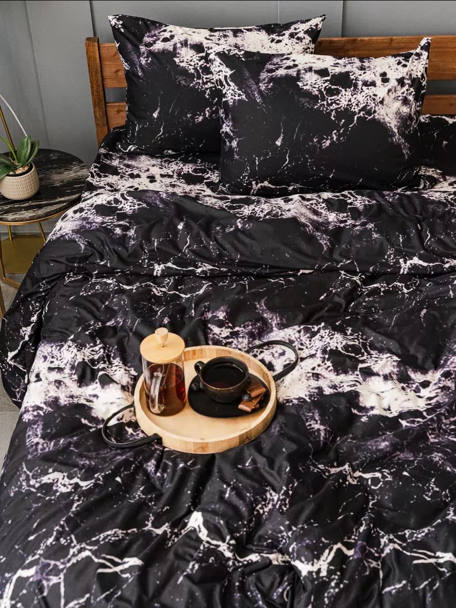 Постельное белье 2 спальное, европростынь, наволочки 50х70